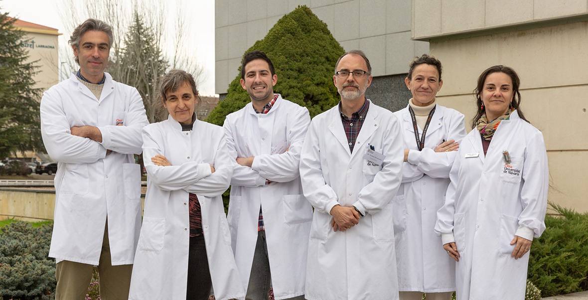 Fernando Pastor, Puri Fortes, Eric Rovira, Rubén Hernández, Beatriz Moreno y Nerea Razquin, del Cima Universidad de Navarra